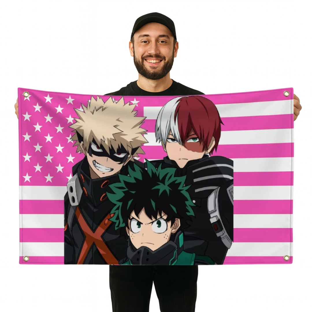 „Helden-Trio“ Flagge – My Hero Academia™