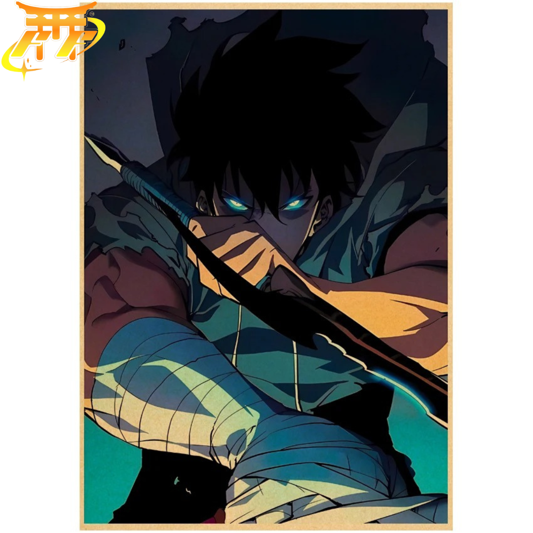 Sung Jinwoo Poster „Angriff des Jägers“ - Solo Leveling™