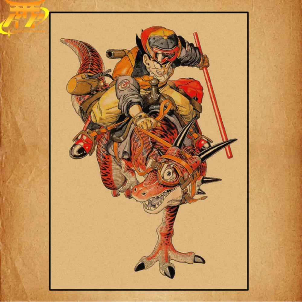 Goku „Dinosaurier“ Poster – Dragon Ball Z™