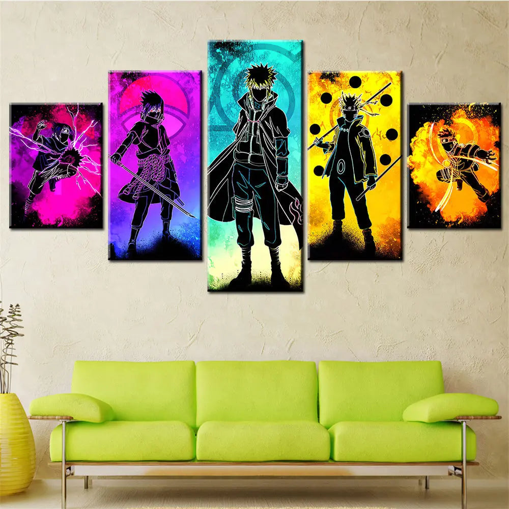 Sasuke & Minato & Naruto Gemälde - Naruto Shippuden™
