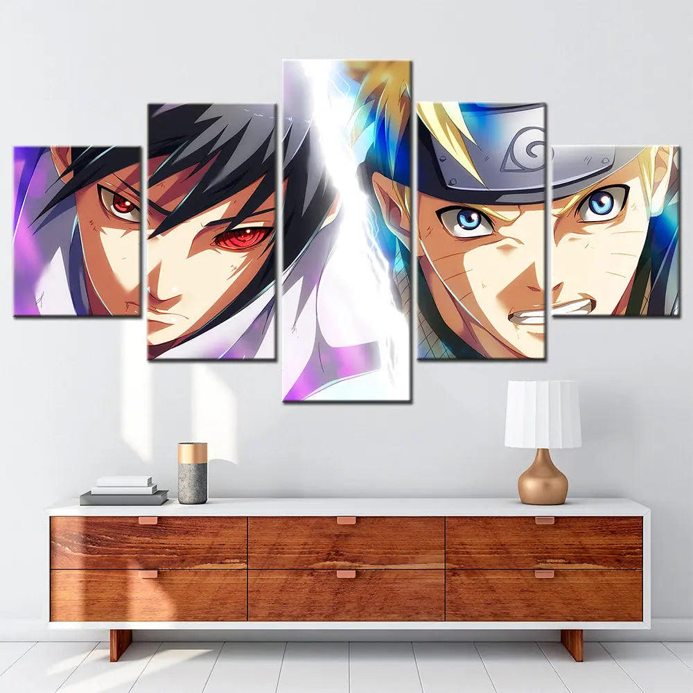 Sasuke & Naruto Duell der Schicksale Gemälde - Naruto