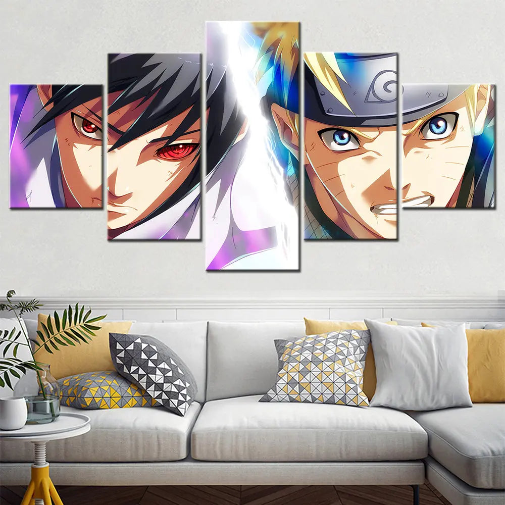 Sasuke & Naruto Duell der Schicksale Gemälde - Naruto