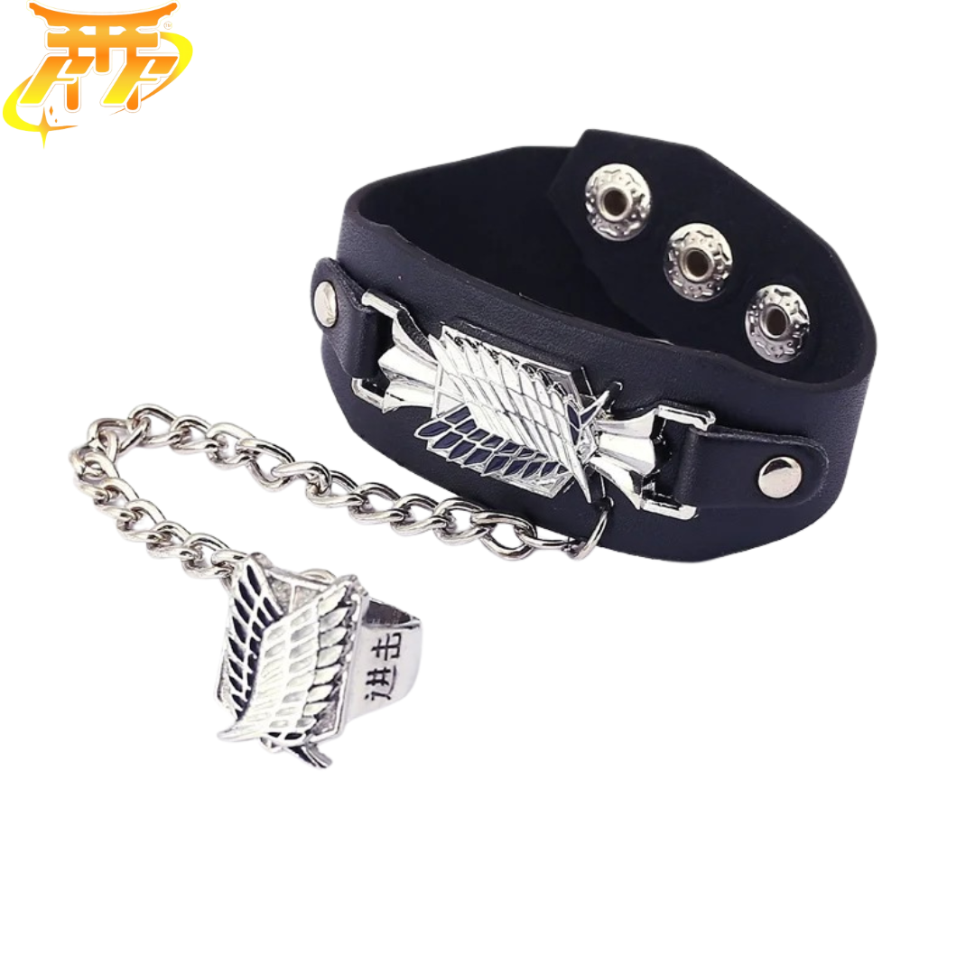 „Aufklärungstrupp“ Armband + Ring – Attack on Titan™