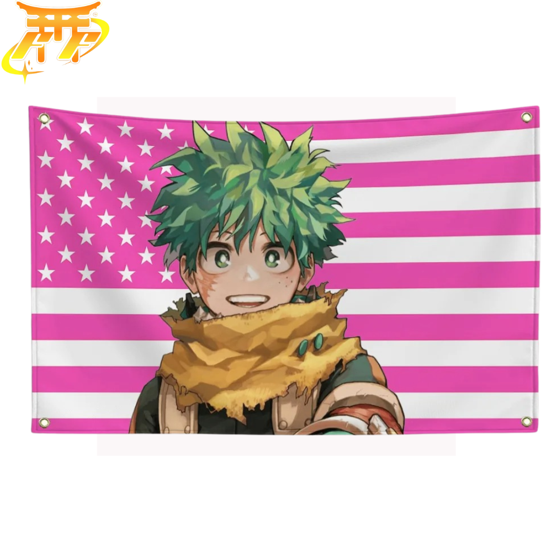 Izuku Midoriya „Überlebens-Outfit“ Flagge – My Hero Academia™
