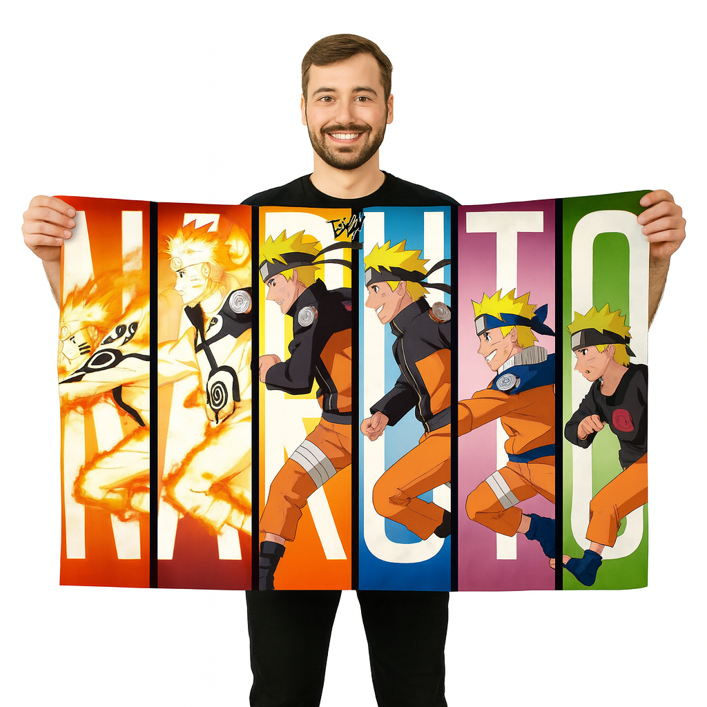 Naruto „Entwicklung des Helden“ Flagge – Naruto™