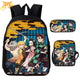 Für Dämonenjäger Rucksack mit Federmäppchen und Tasche - Demon Slayer™