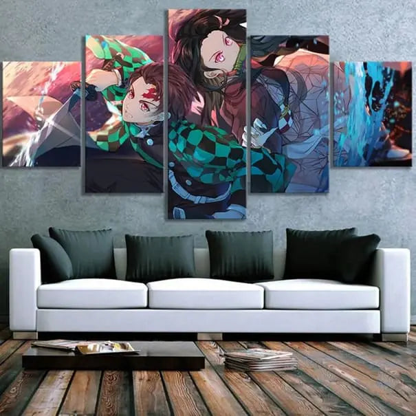 Gemälde von Nezuko und Tanjiro – Demon Slayer™