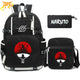 Itachi Uchiwa Rucksack mit Federmäppchen und Tasche - Naruto Shippuden™