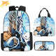 Kakashi x Vegeta DBGT Rucksack mit Federmäppchen und Tasche - Naruto Shippuden™