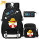 Luffy Strohhut Rucksack mit Federmäppchen und Tasche - One Piece™
