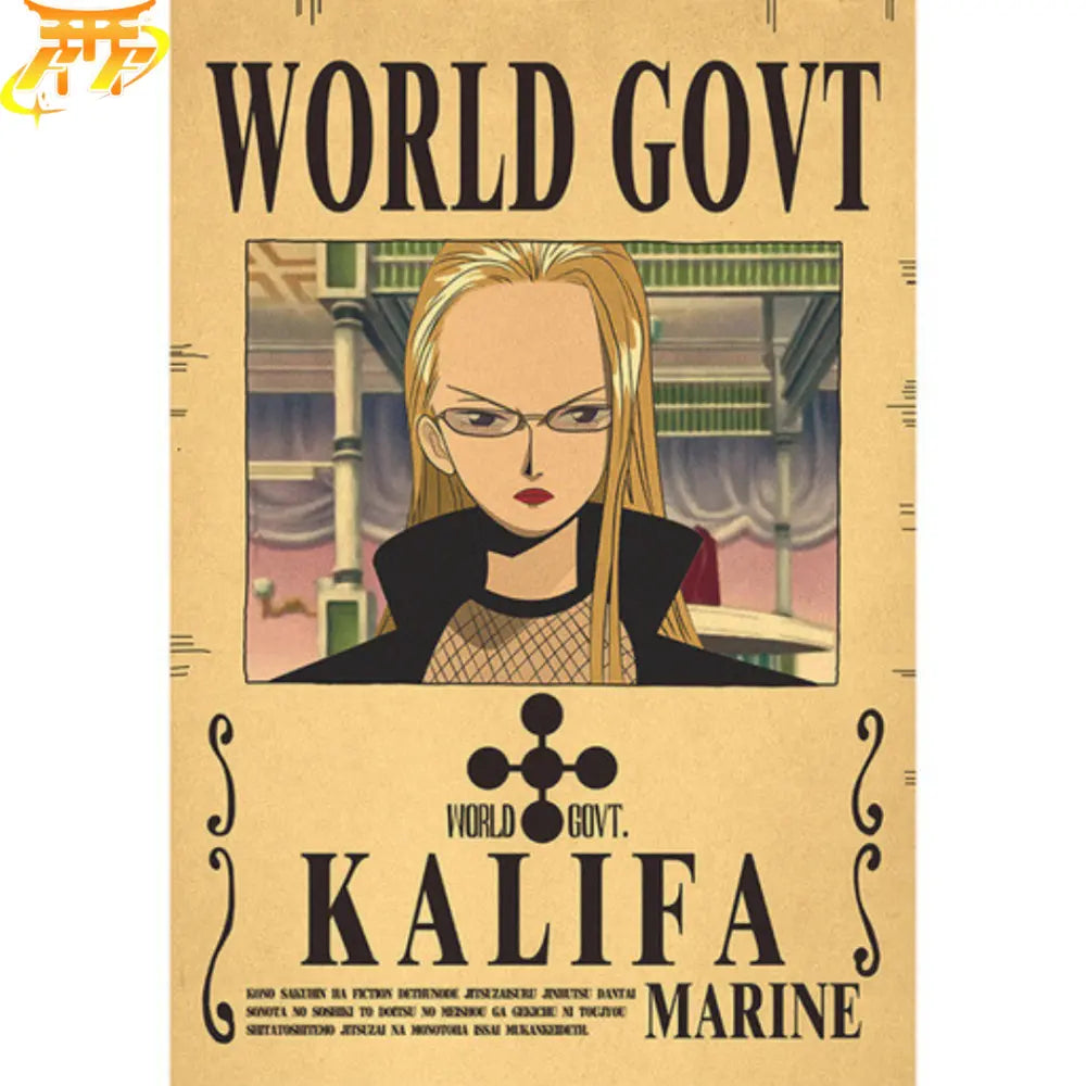 Kalifa Wanted Poster – One Piece™