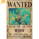 Marco Wanted Poster – One Piece™