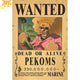 Pekoms Wanted Poster  – One Piece™