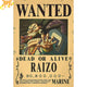 Raizo Wanted Poster – One Piece™