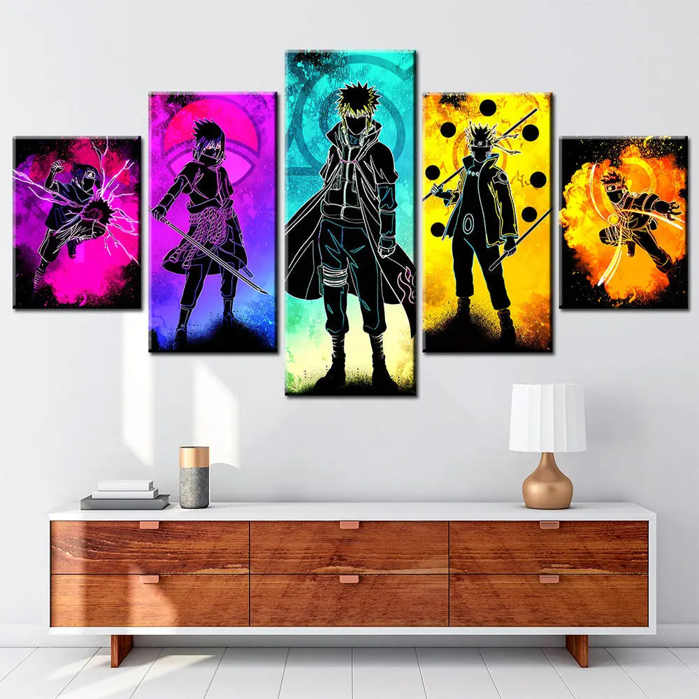 Sasuke & Minato & Naruto Gemälde - Naruto Shippuden™