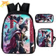 Shinobu x Giyu Rucksack mit Federmäppchen und Tasche - Demon Slayer™