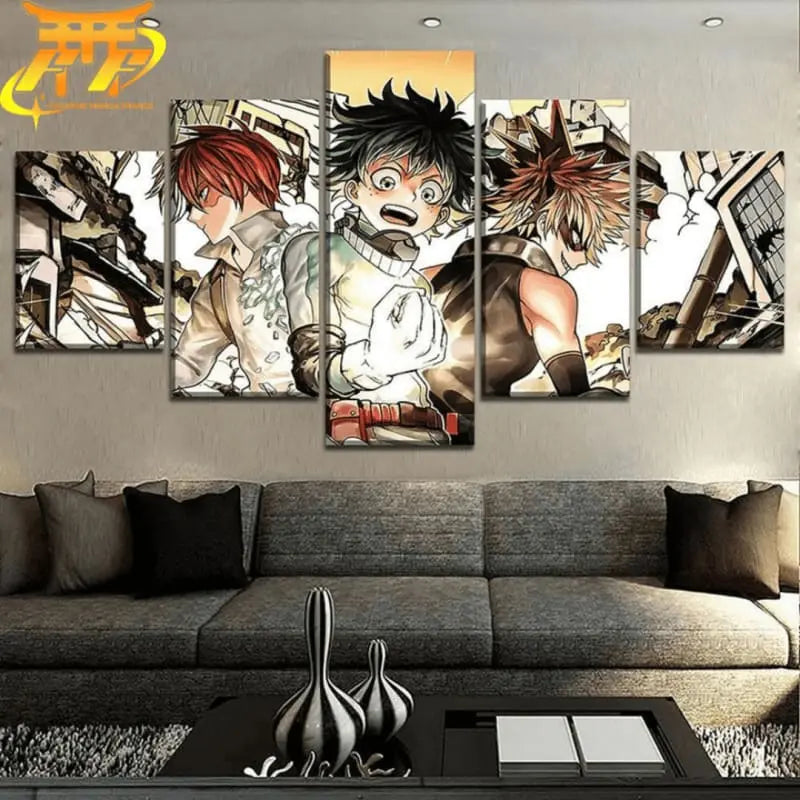 Shoto- Izuku- und Bakugo-Gemälde – My Hero Academia™