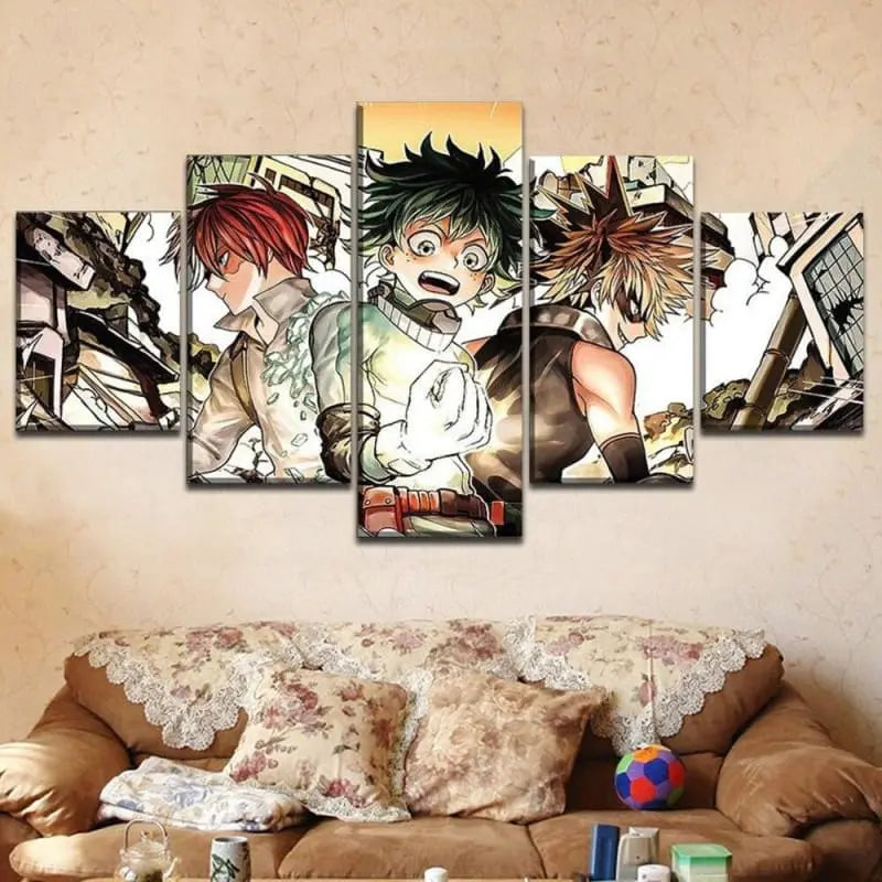 Shoto- Izuku- und Bakugo-Gemälde – My Hero Academia™