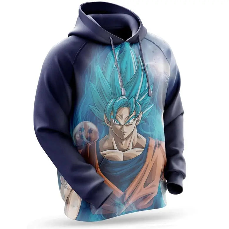 Son Goku „Super Saiyajin Blue“ Pullover – Dragon Ball Z™