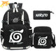 Symbol von Konoha Rucksack mit Federmäppchen und Tasche - Naruto Shippuden™