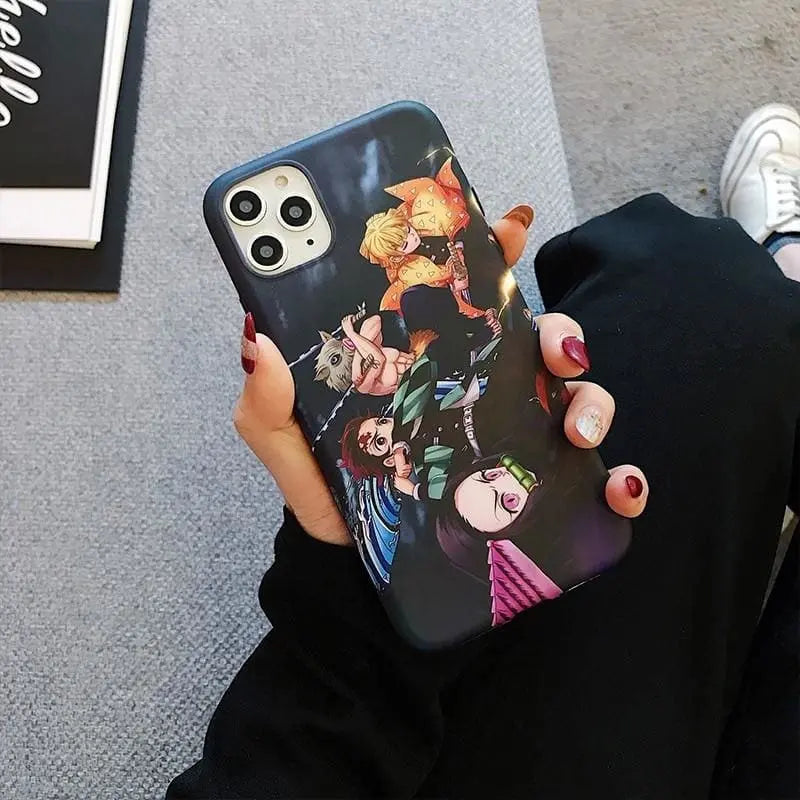 Tanjiro Nezuko Zenitsu und Inosuke iPhone Hülle – Demon