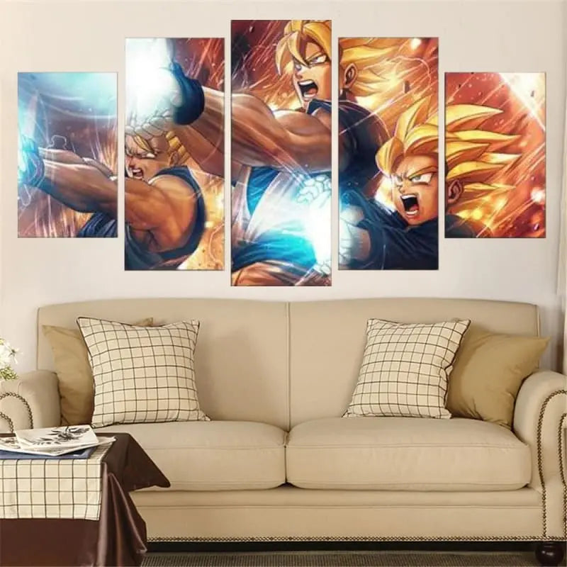 Vater-Sohn-Kamehameha-Gemälde – Dragon Ball Z™