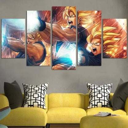 Vater-Sohn-Kamehameha-Gemälde – Dragon Ball Z™